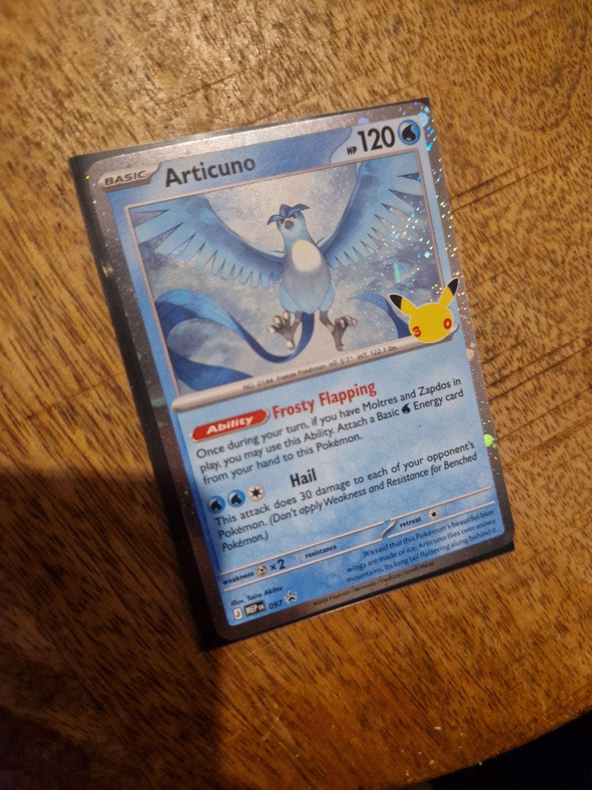 Pokémon Kaart Articuno Celebrations Foil, Hobby en Vrije tijd, Ophalen, Zo goed als nieuw, Foil