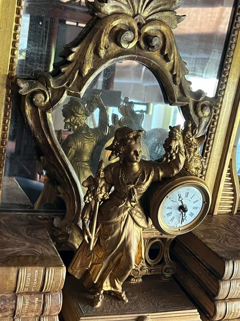 Antiek verguld bronzen klokje, Antiek en Kunst, Verzenden