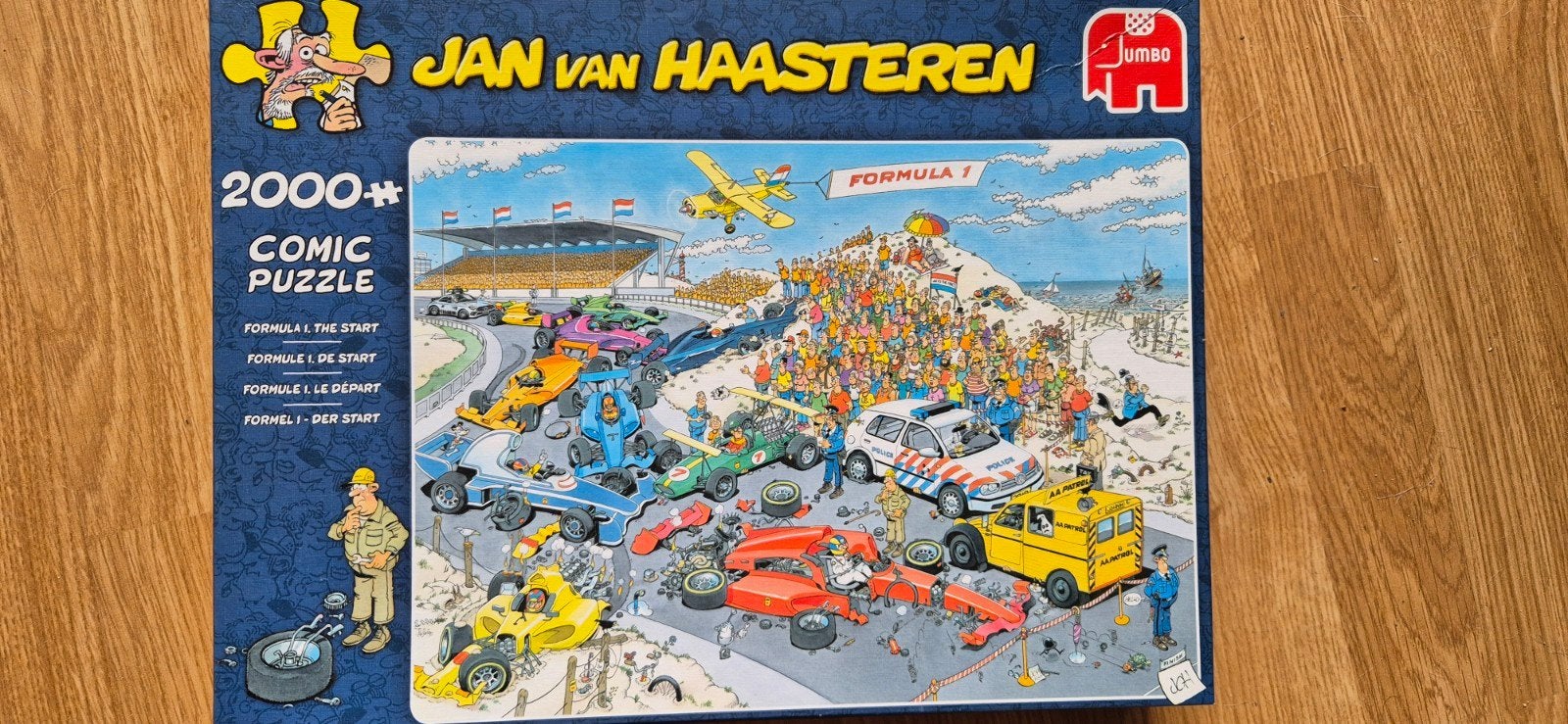F1 de start 2000 stukjes Jan van Haasteren collectors item, Ophalen of Verzenden, Meer dan 1500 stukjes, Gebruikt, Legpuzzel