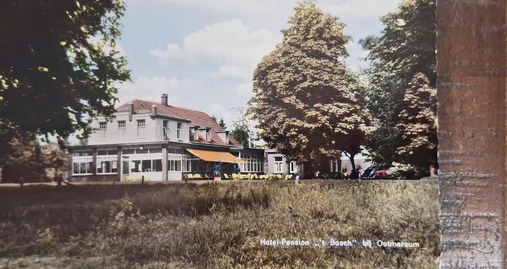 Fotokaart Ootmarsum - Hotel Pension "t Bosch" - 1963, Ophalen of Verzenden, 1960 tot 1980, Gelopen, Overijssel