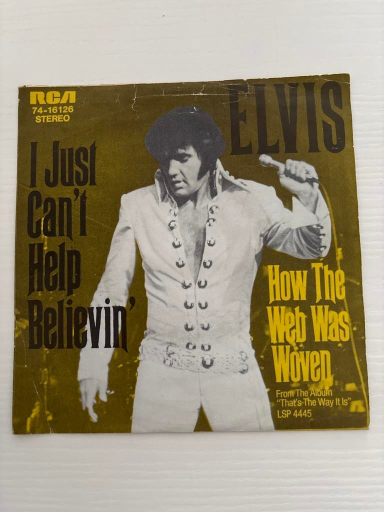 Elvis Presley - I Just Can't Help Believin' (45 toeren), Ophalen of Verzenden, Gebruikt, Cd of Plaat