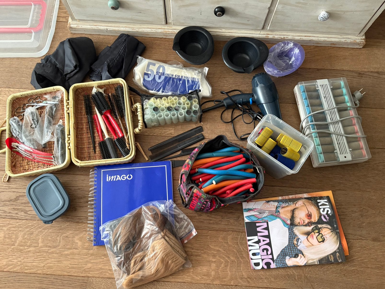 Heel veel kappersspullen., Ophalen of Verzenden, Gebruikt