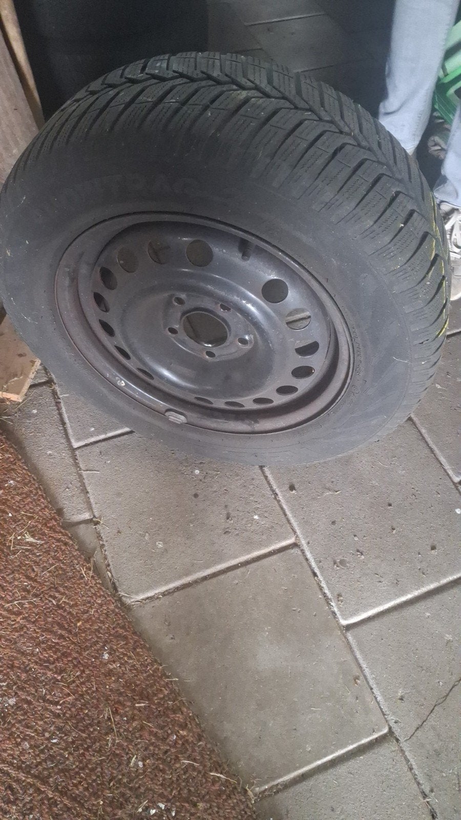 4x baden op velg, Ophalen, 15 inch, Banden en Velgen, Nieuw