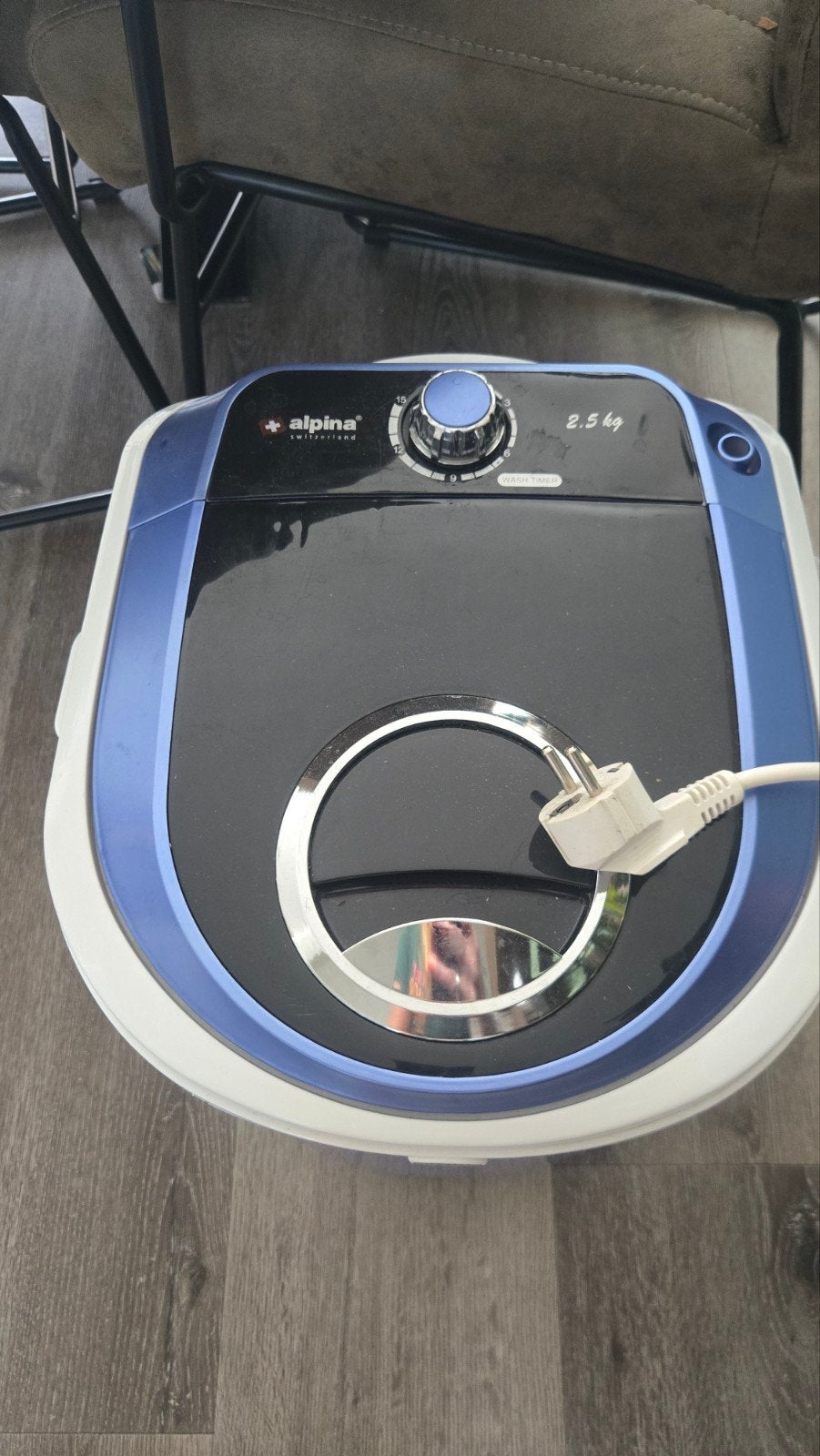 Alpina Mini Camping Wasmachine 2.5 kg, Minder dan 1200 toeren, Minder dan 85 cm, Minder dan 4 kg, Bovenlader