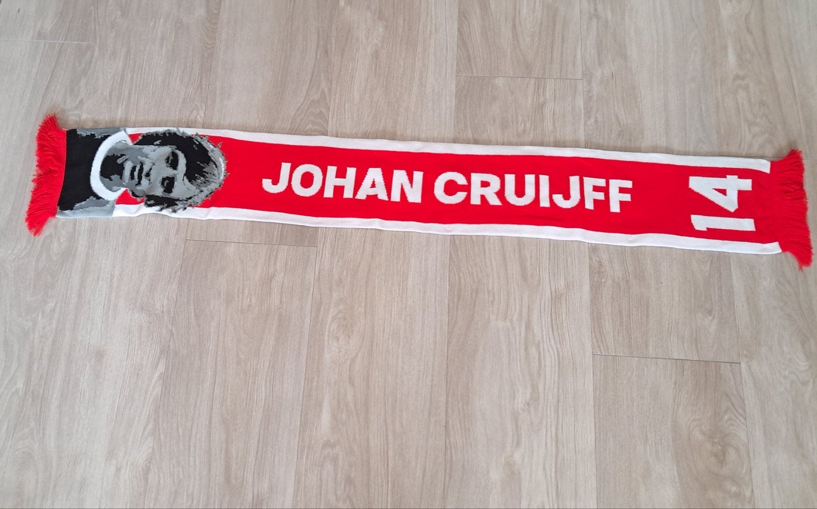 Ajax Amsterdam Johan Cruijff Sjaal, Maat XL, Ophalen of Verzenden, Zo goed als nieuw, Clubaccessoires
