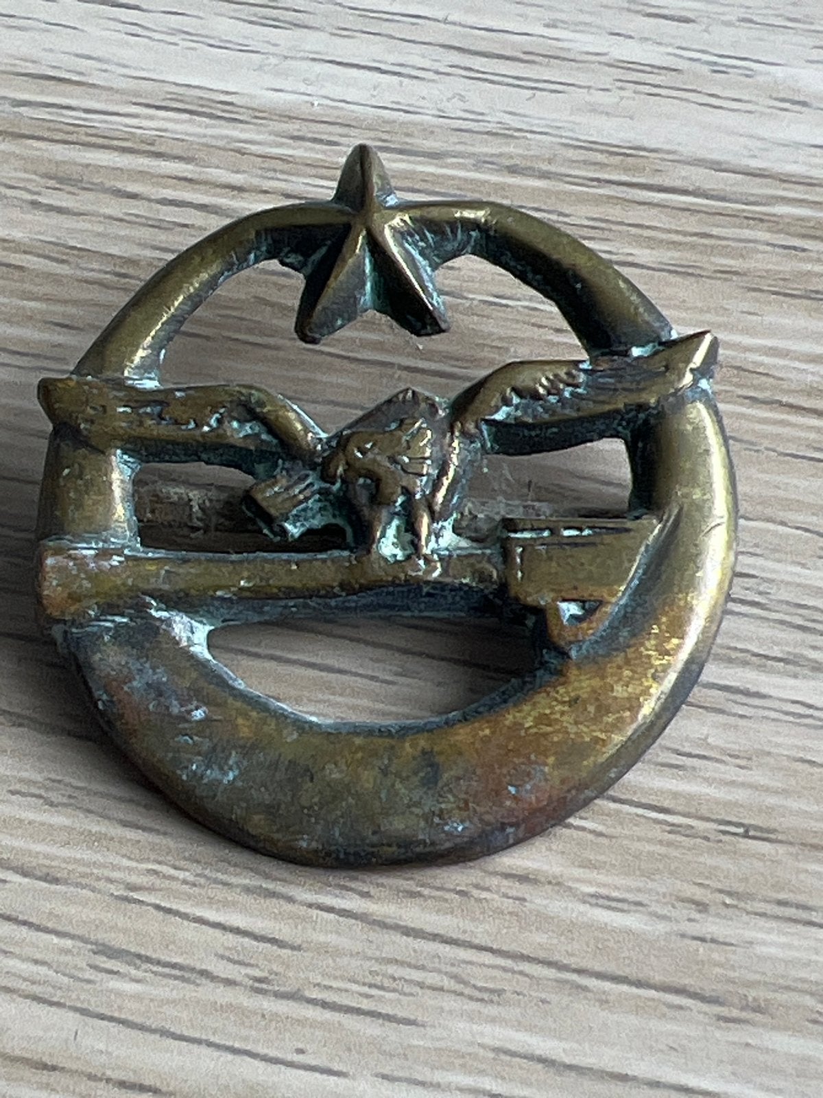 Militaire Teken Medaille met Adelaar en Ster, Airborn Frans, Ophalen of Verzenden, Overige soorten, Overige gebieden, Lintje, Medaille of Wings