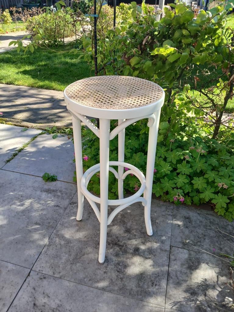 Rotan barkruk / plantentafel, 1 kruk, Ophalen, 60 tot 90 cm