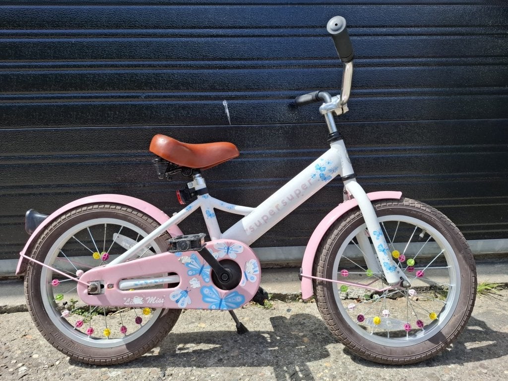 16 inch littel miss meisjesfiets, 16 tot 20 inch, Niet ingevuld, Zo goed als nieuw, Popal