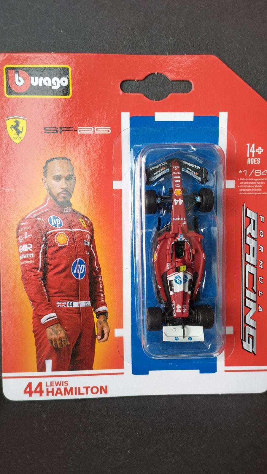 Ferrari SF 25 Lewis Hamilton F1 1:64 Bburago Burago Pol, Auto, Verzenden, ., Nieuw