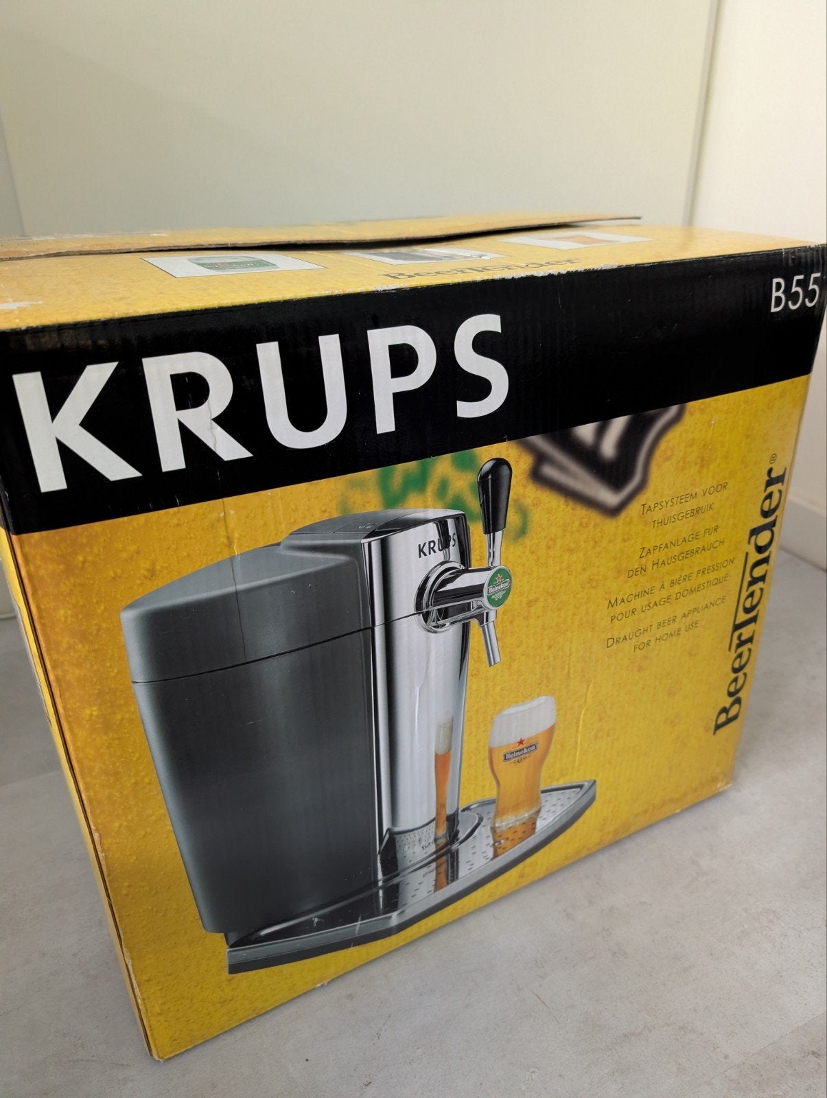 Krups BeerTender B55 thuistap - Zo goed als nieuw, Witgoed en Apparatuur, Thuistaps, Ophalen of Verzenden, Zo goed als nieuw, Krups