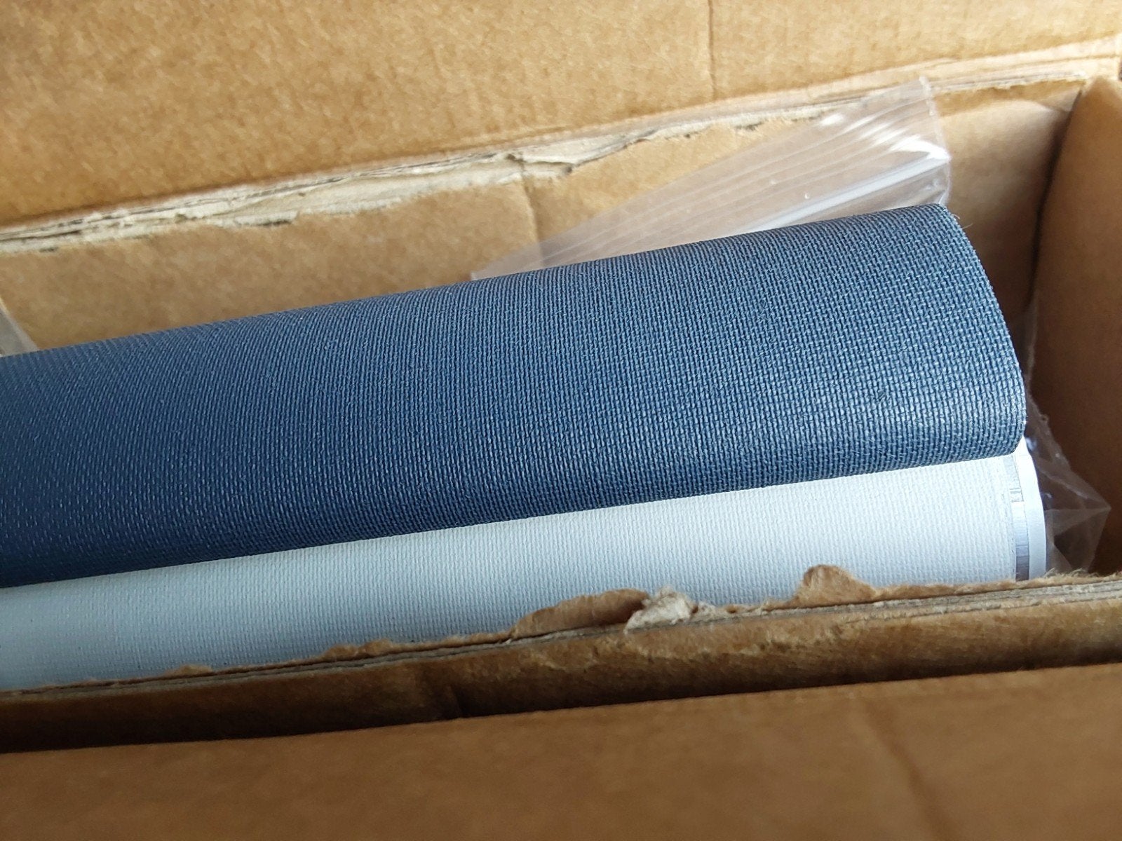 Twee nieuwe rolgordijnen - Blauw, Blauw, Nieuw, Ophalen of Verzenden, Koordbediening