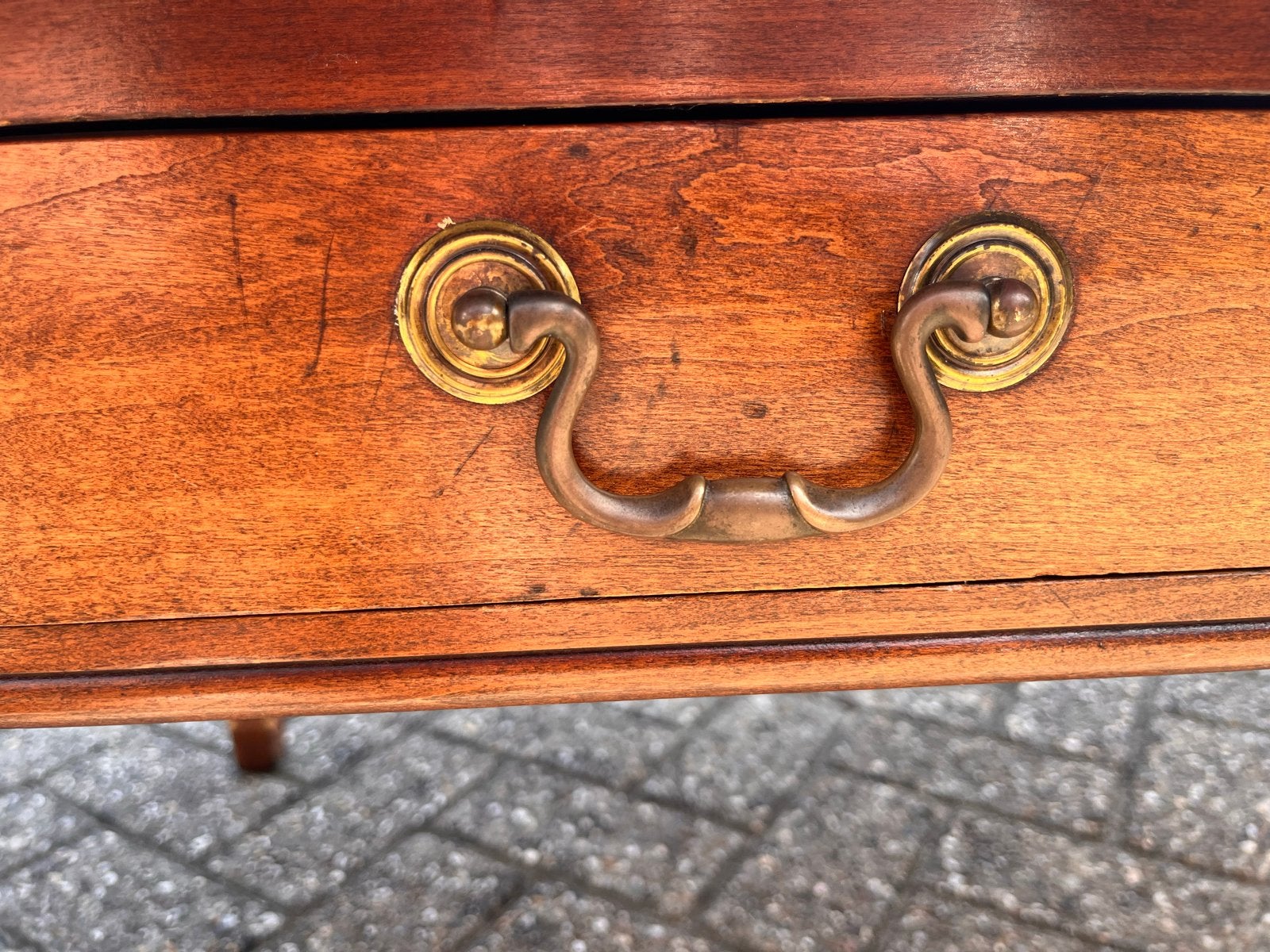 Handgemaakte Engelse Salontafel van Kersenhout(140x70x50 cm), Huis en Inrichting, Tafels | Salontafels, Gebruikt, 50 – 75, 50 tot 100 cm