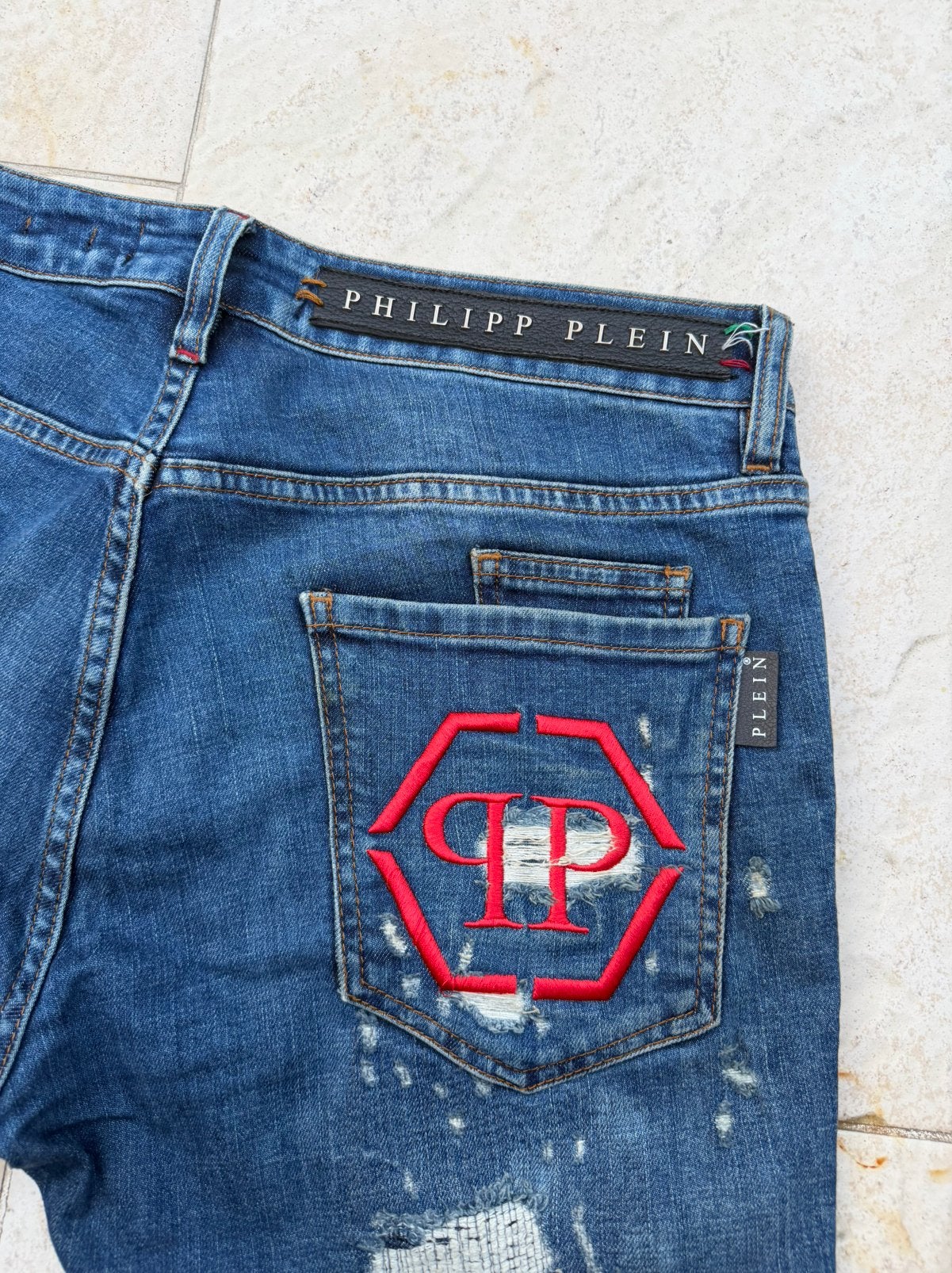 Philipp plein jeans, Ophalen of Verzenden, Gedragen, Blauw, W32 (confectie 46) of kleiner