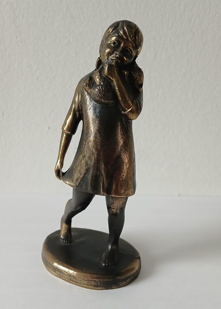 Bronzen beeldje, Ophalen of Verzenden, Zo goed als nieuw, Mens