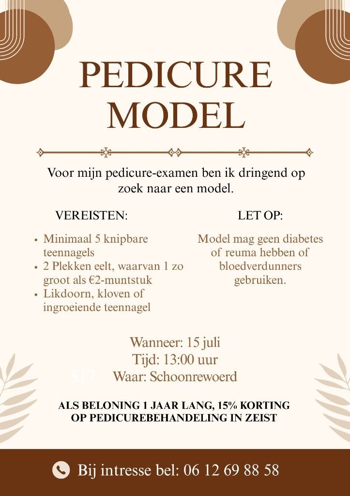 Gratis pediucure behandeling, Ophalen of Verzenden, Nieuw