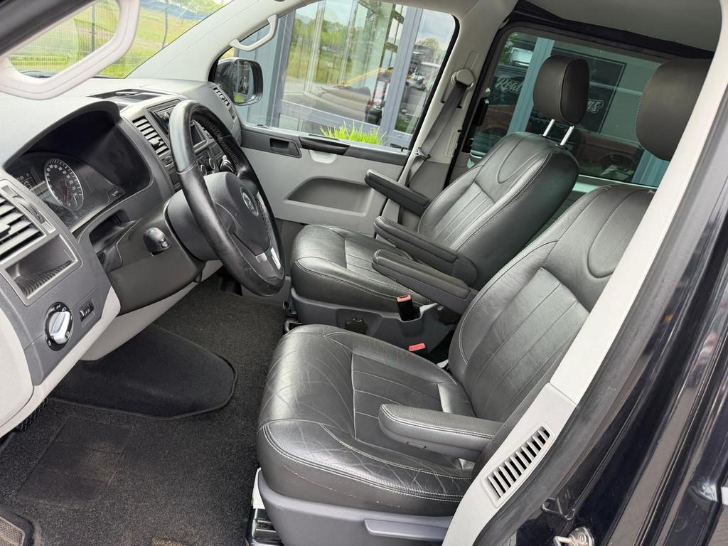 Volkswagen Transporter 2.0 TDI L2H1 DC Automaat Leer Zwart, Euro 5, 4 cilinders, 2500 kg, Zwart