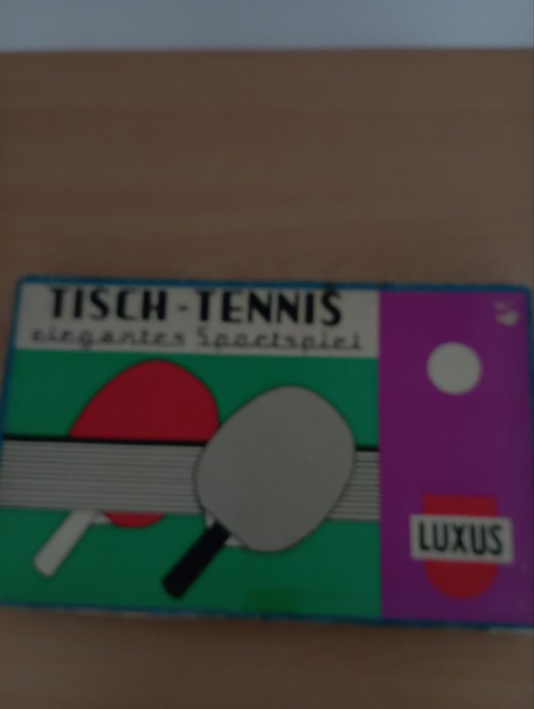 Vintage tafeltennis spel ., Sport en Fitness, Tafeltennis, Ophalen of Verzenden, Net, Batje(s) of Balletje(s)