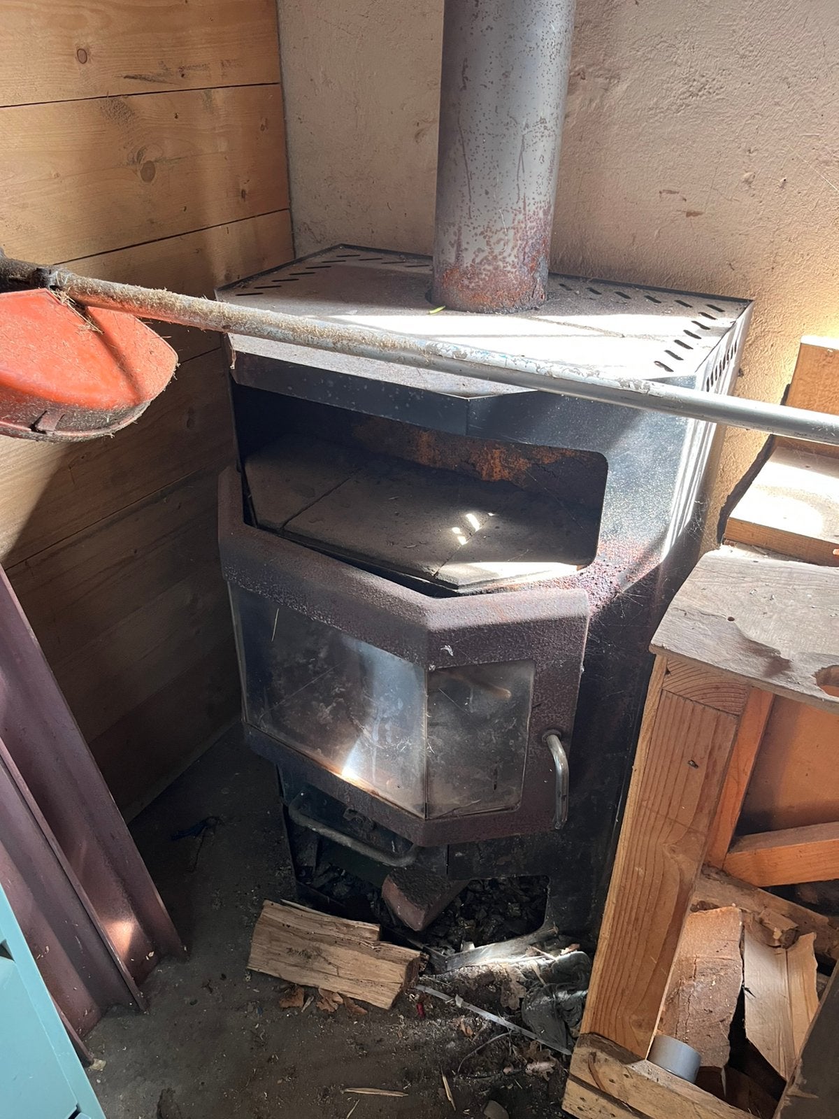 Hout kachel, Ophalen, Zo goed als nieuw, Hout, Houtkachel