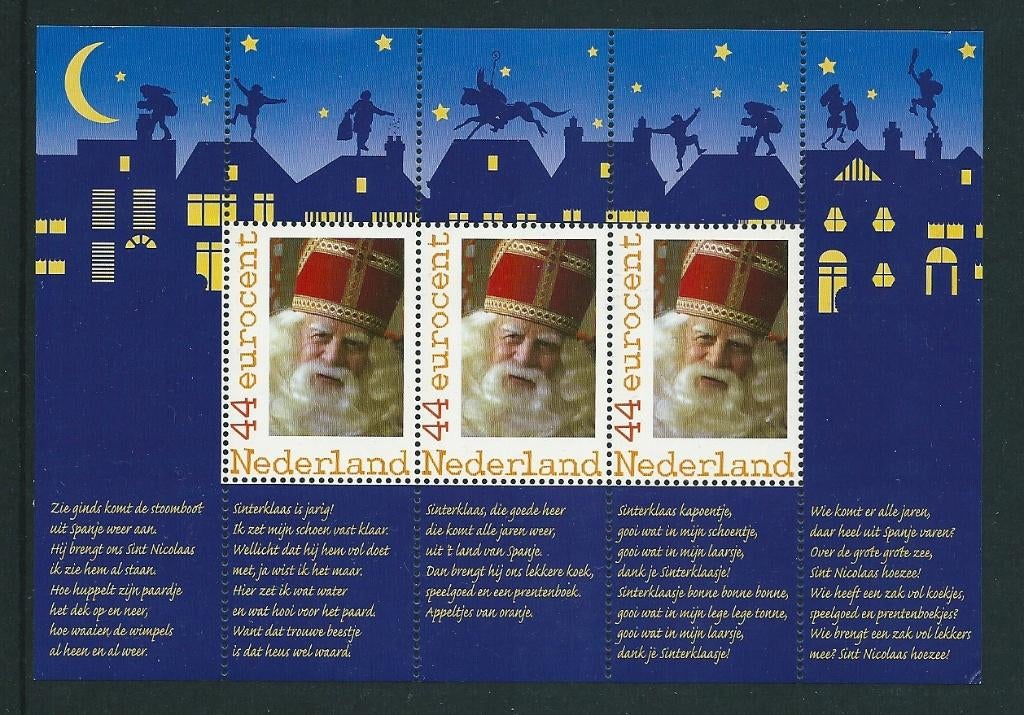 Velletje persoonlijke zegels Sinterklaas, postfris, Ophalen of Verzenden, Postfris