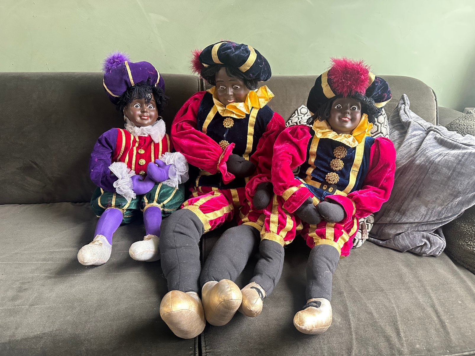 3 zwarte pieten, Diversen, Ophalen, Gebruikt