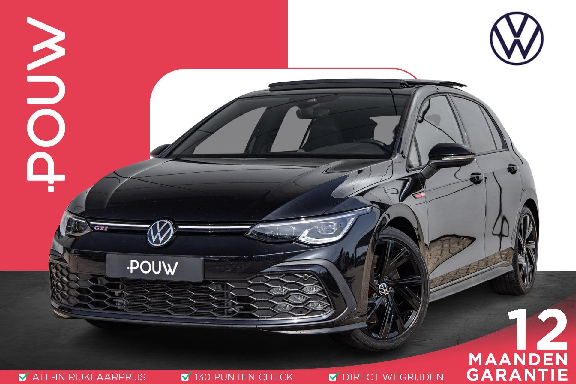 Volkswagen Golf GTI 2.0 TSI 245pk DSG | Panoramadak | Camera, 12 maanden, Stof, Gebruikt, Euro 6