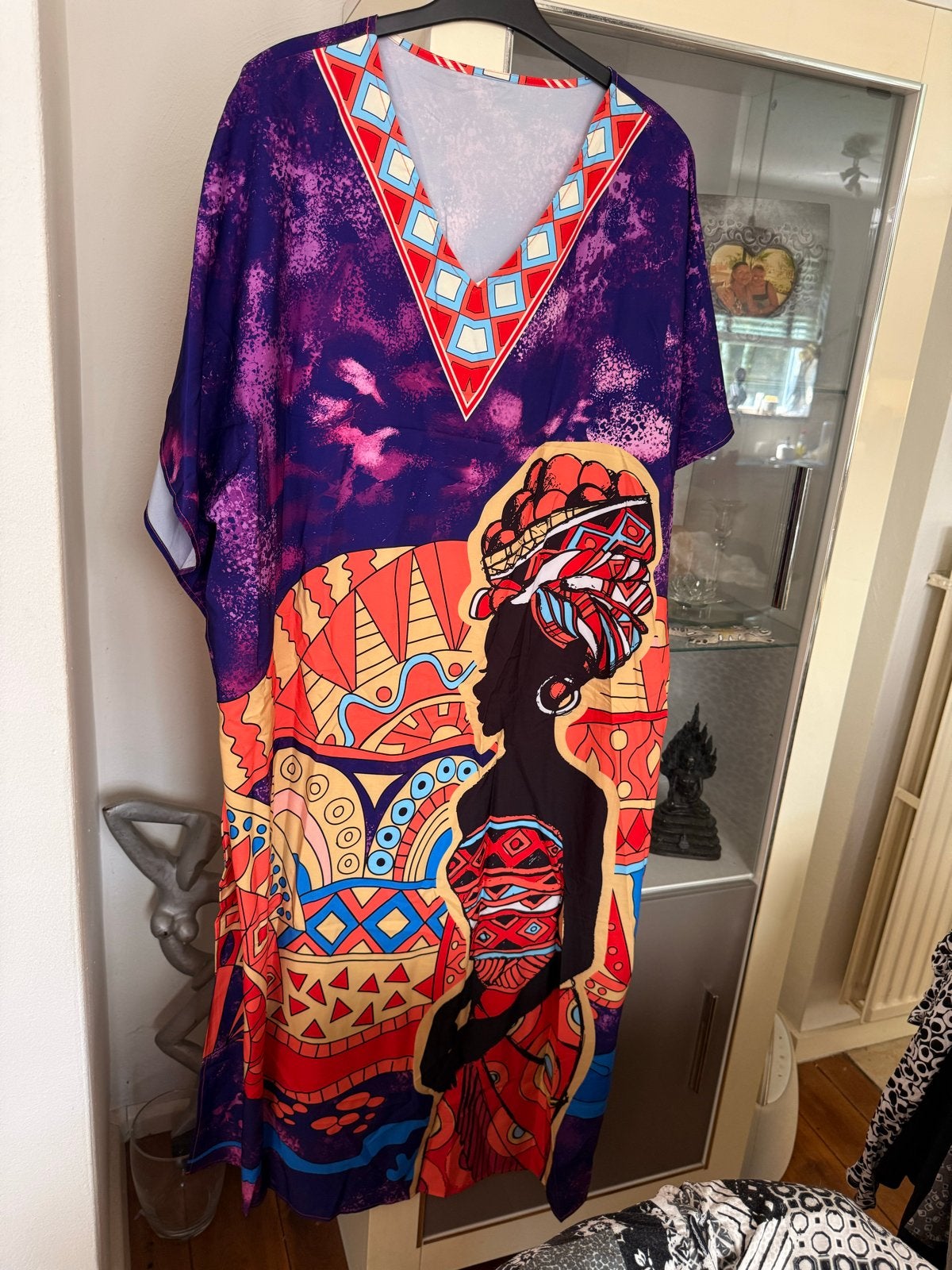 Nieuwe Chic Me Kaftan met Afrikaanse print, maat 52/54, Kleding | Dames, Grote Maten, Ophalen of Verzenden, Nieuw, Meerkleurig