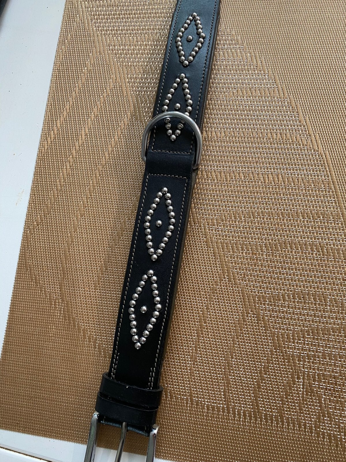 Prachtige leren hondenhalsband, Dieren en Toebehoren, Ophalen of Verzenden, Zo goed als nieuw