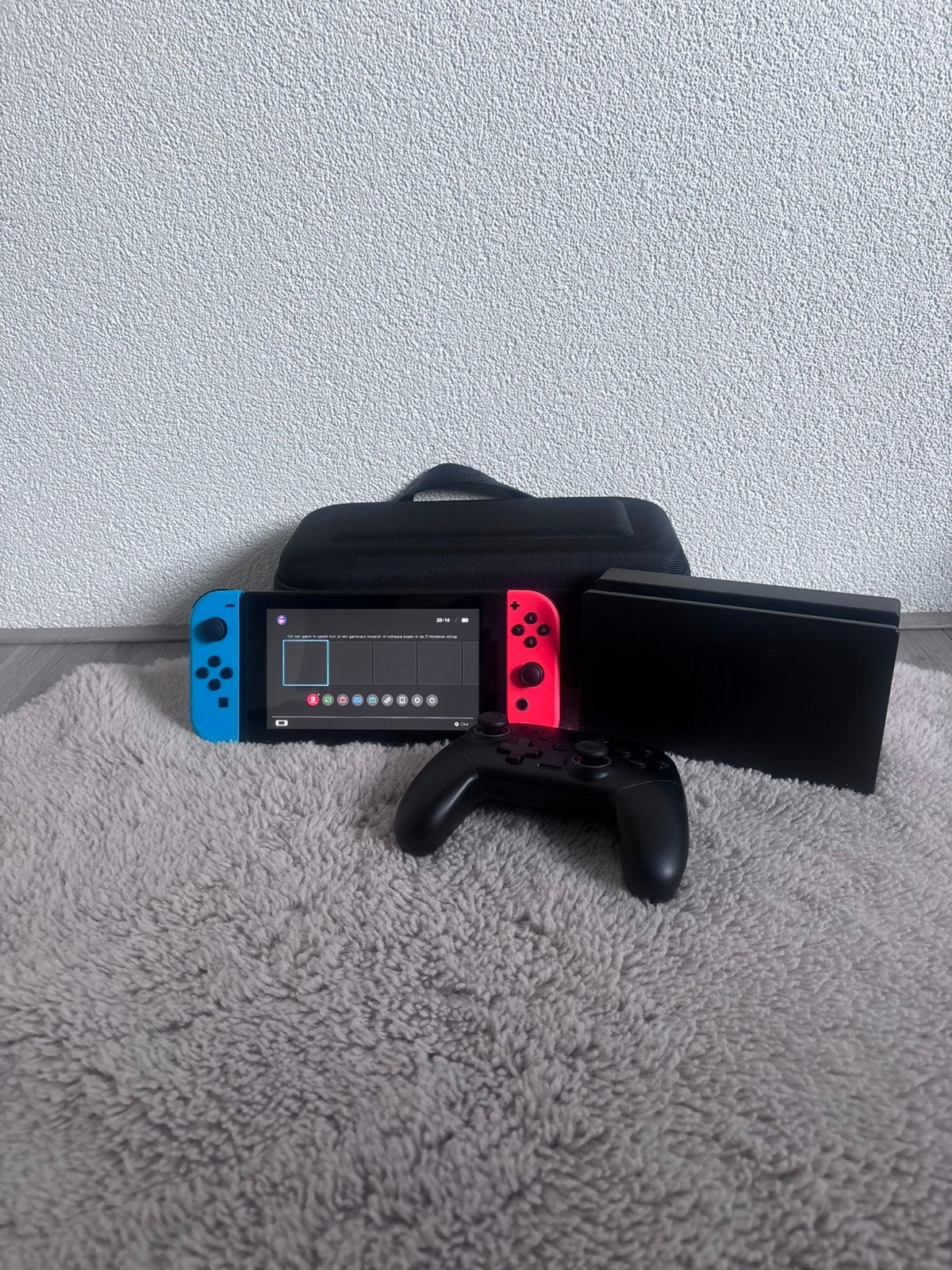 Nintendo Switch V2 compleet met accessoires, Ophalen of Verzenden, Zo goed als nieuw, Met 2 controllers, Switch 2019 Upgrade