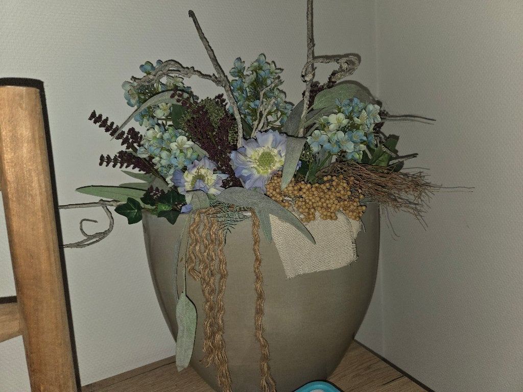 Leuke pot, Tuin en Terras, Gebruikt, Binnen, Overige vormen, Beton