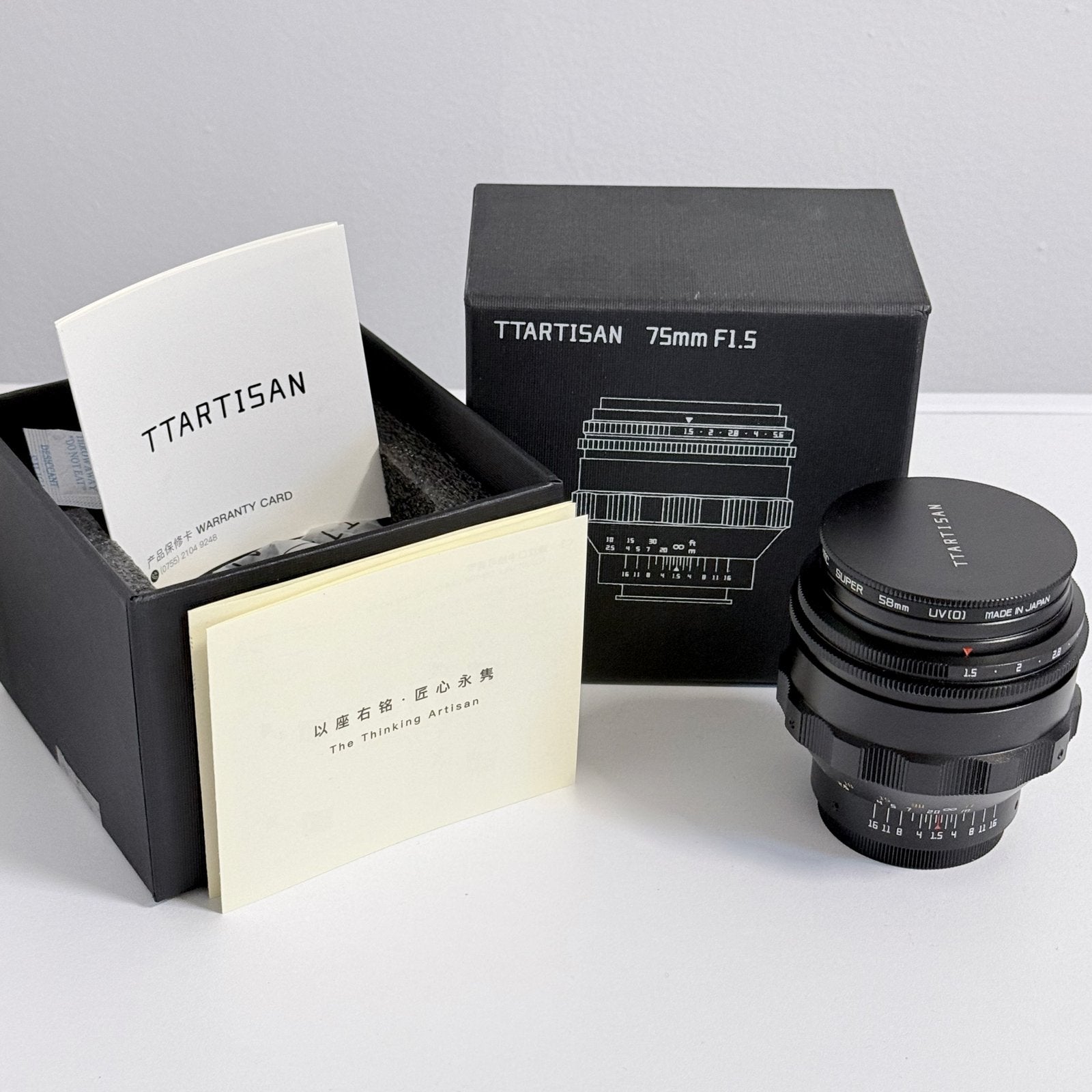 Prachtige TTArtisan 75mm F1.5, lens-M42 mount, Nieuw, Ophalen of Verzenden, Standaardlens, 75 mm