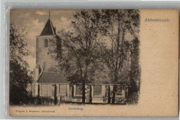 Abbenbroek Kerkweg  vóór 1906, Ophalen of Verzenden, Voor 1920, Ongelopen, Zuid-Holland