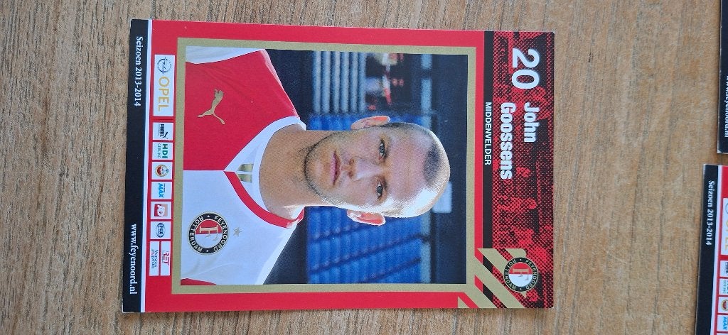 Spelerskaart; John Goossens # Feyenoord / ADO / Ajax, Ophalen of Verzenden, Nieuw, Feyenoord, Spelerskaart