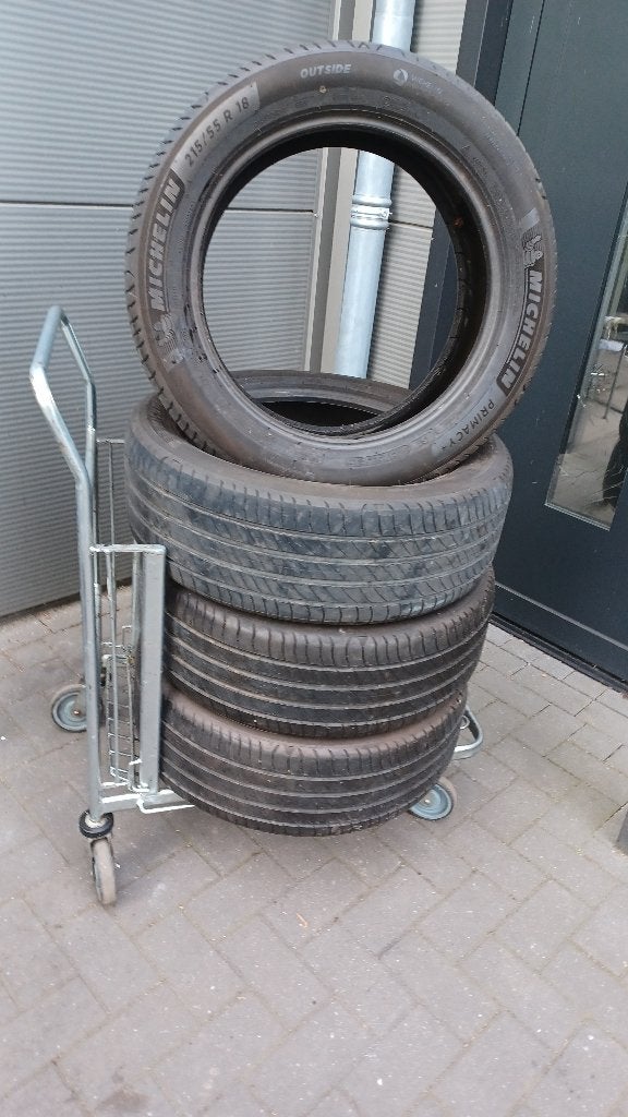 4 banden 215 55 18 99V 2021 Michelin premacy 4 2x6 2x5.5 mm, Auto-onderdelen, Banden en Velgen, Ophalen, 18 inch, Band(en), Personenwagen