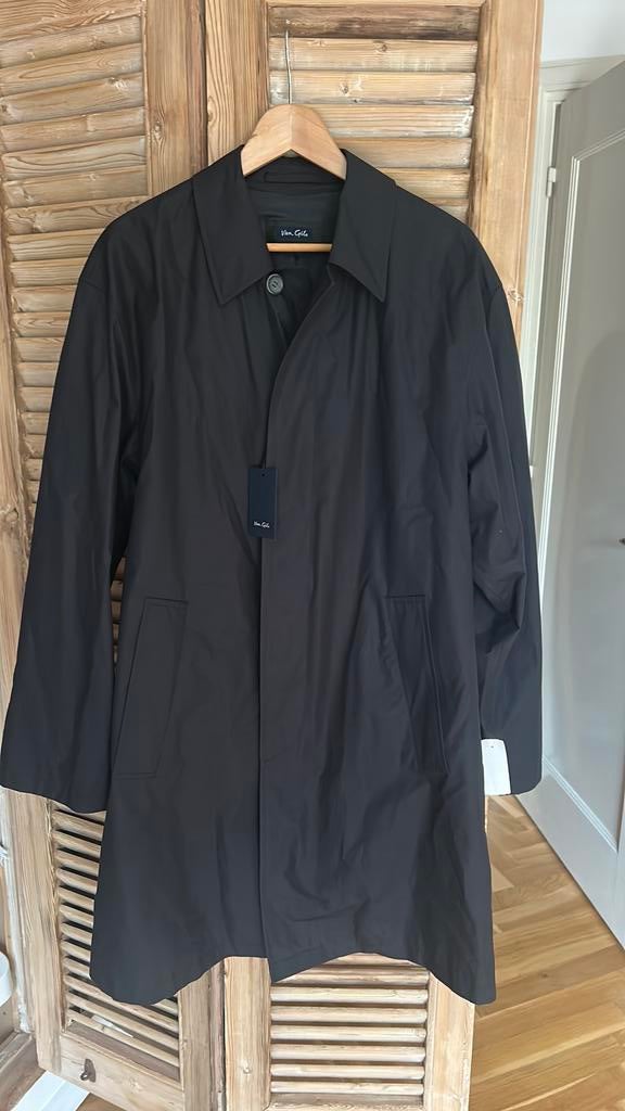 Van Gils regenjas halflang heren blauw 50, Kleding | Heren, Ophalen of Verzenden, Nieuw, Maat 48/50 (M), Blauw