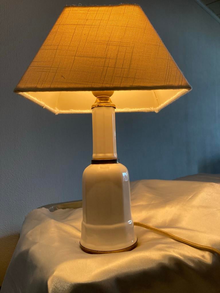 Heiberg tafellamp Deens ontwerp jaren 50/60 Soholm, Gebruikt, Ophalen of Verzenden, Minder dan 50 cm, Overige materialen