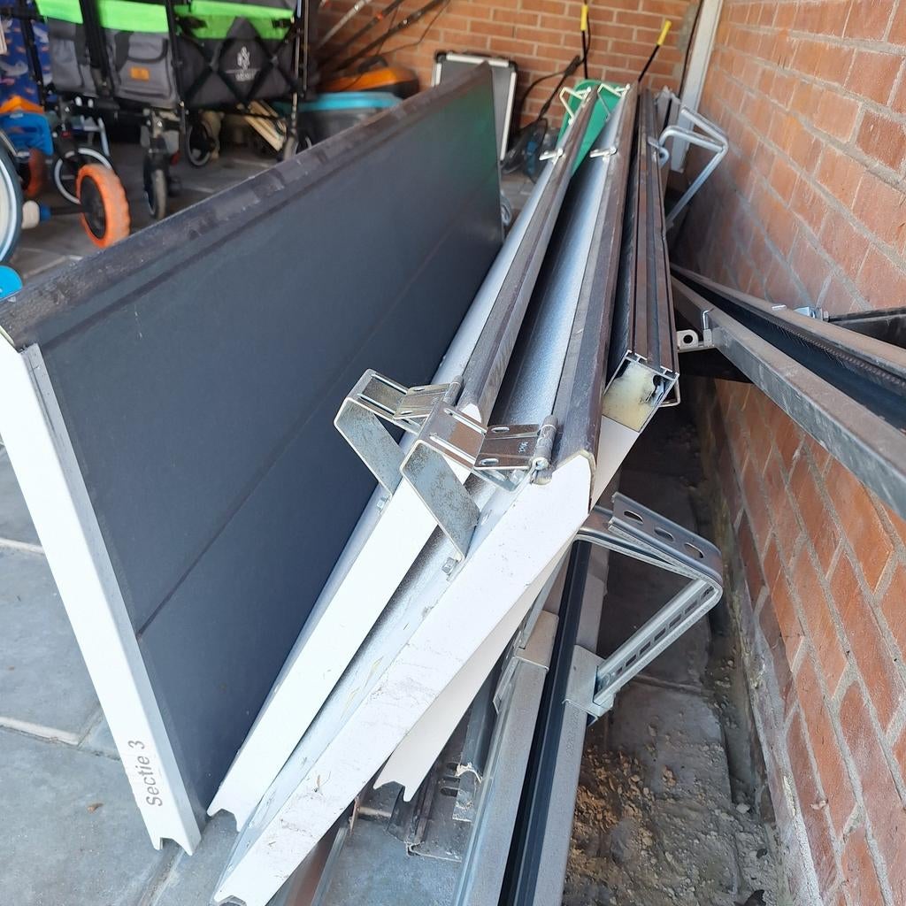 Condor G200 Garagedeur compleet met verenpakket - 2.44m hoog, Ophalen of Verzenden, 120 cm of meer, Garagedeur, 215 cm of meer