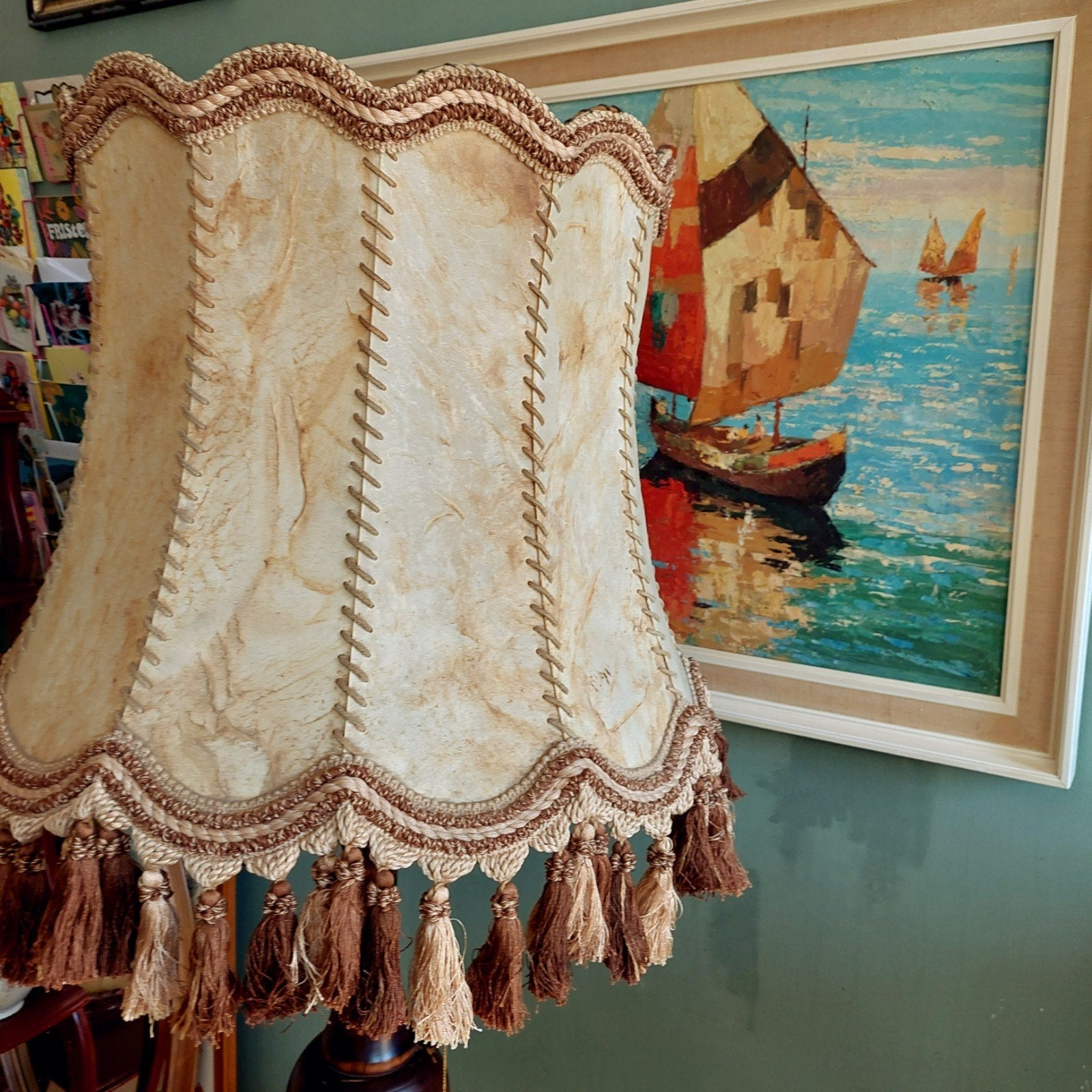 Lucky Vintage Aura Peeperkorn-stijl Balusterlamp MCM, Huis en Inrichting, Ophalen, Gebruikt, ., .