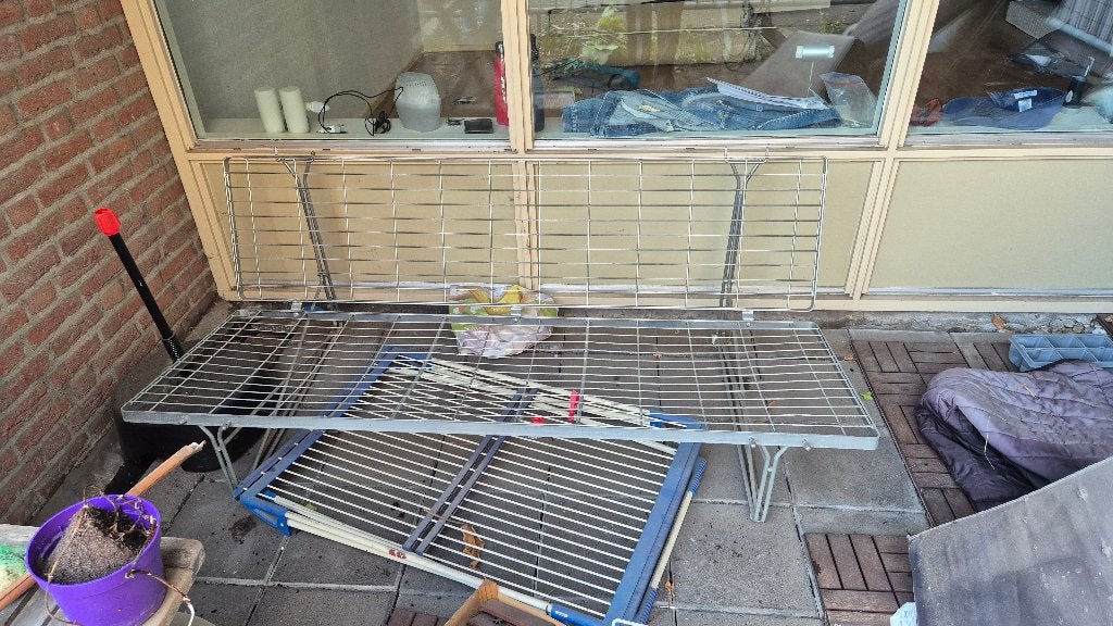 Buitenbank frame, Tuin en Terras, Ophalen, Gebruikt, Metaal