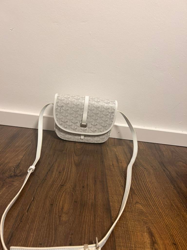 witte goyard tas, Ophalen of Verzenden, Zo goed als nieuw, Wit