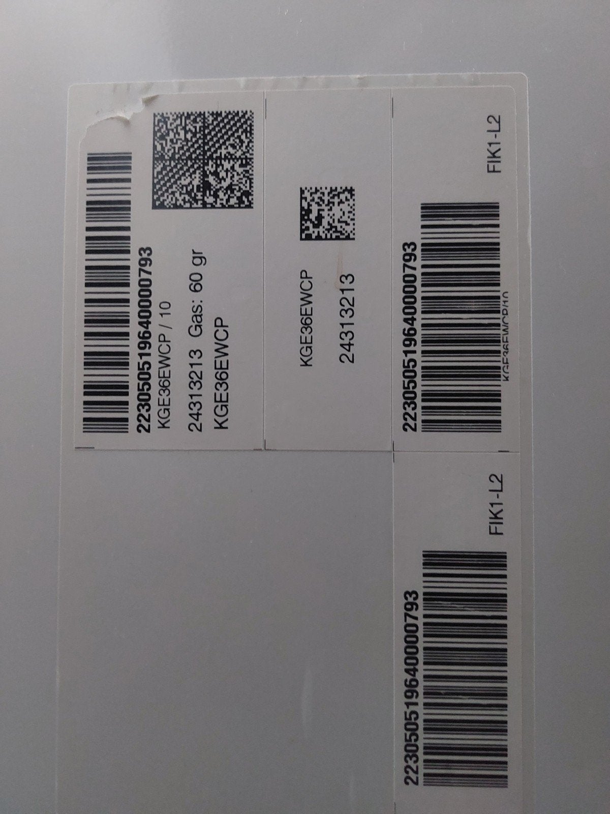Bosch KGE36EWCP Koel-vriescombinatie A+++ VitaFresh LowFrost, Ophalen, 200 liter of meer, Met aparte vriezer, 160 cm of meer
