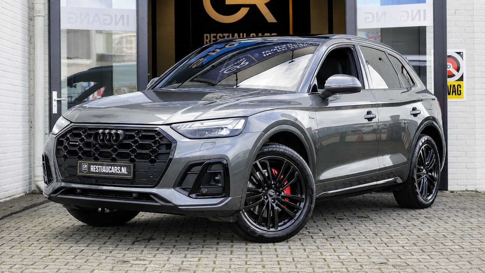 Audi Q5 55 TFSIe Quattro 3x S-Line Black Optik ACC-AMBIANCE-, Auto's, Automaat, Dealer onderhouden, Gebruikt, 4 cilinders