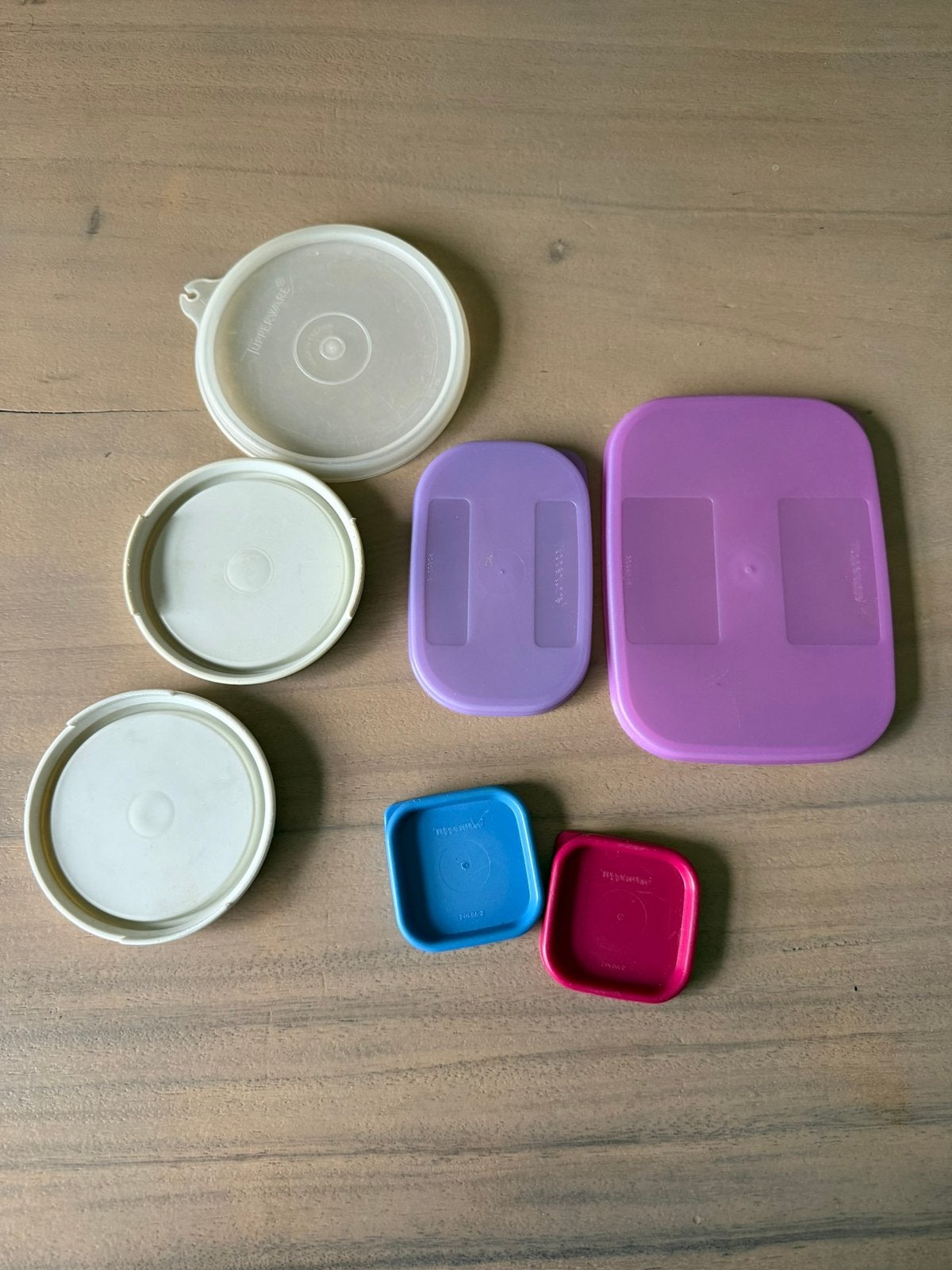 Tupperware deksels, Ophalen of Verzenden, Zo goed als nieuw, Blauw