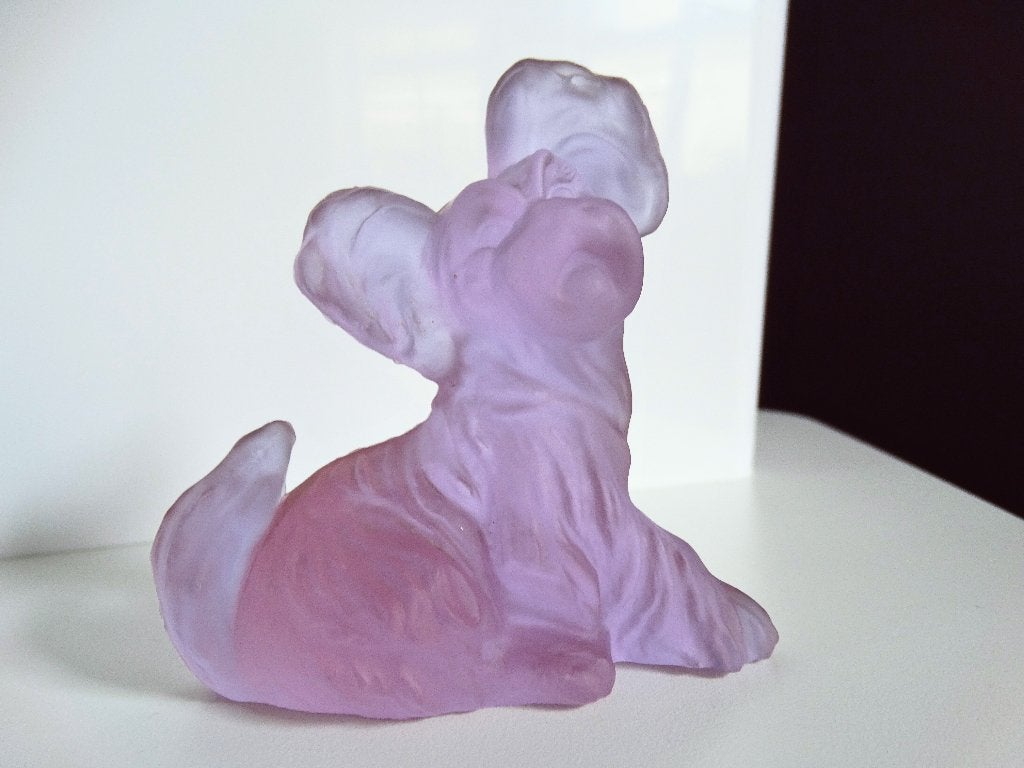 Vintage Murano Yorkie Terrier - Cesare Toso - Neodium glas, Ophalen of Verzenden