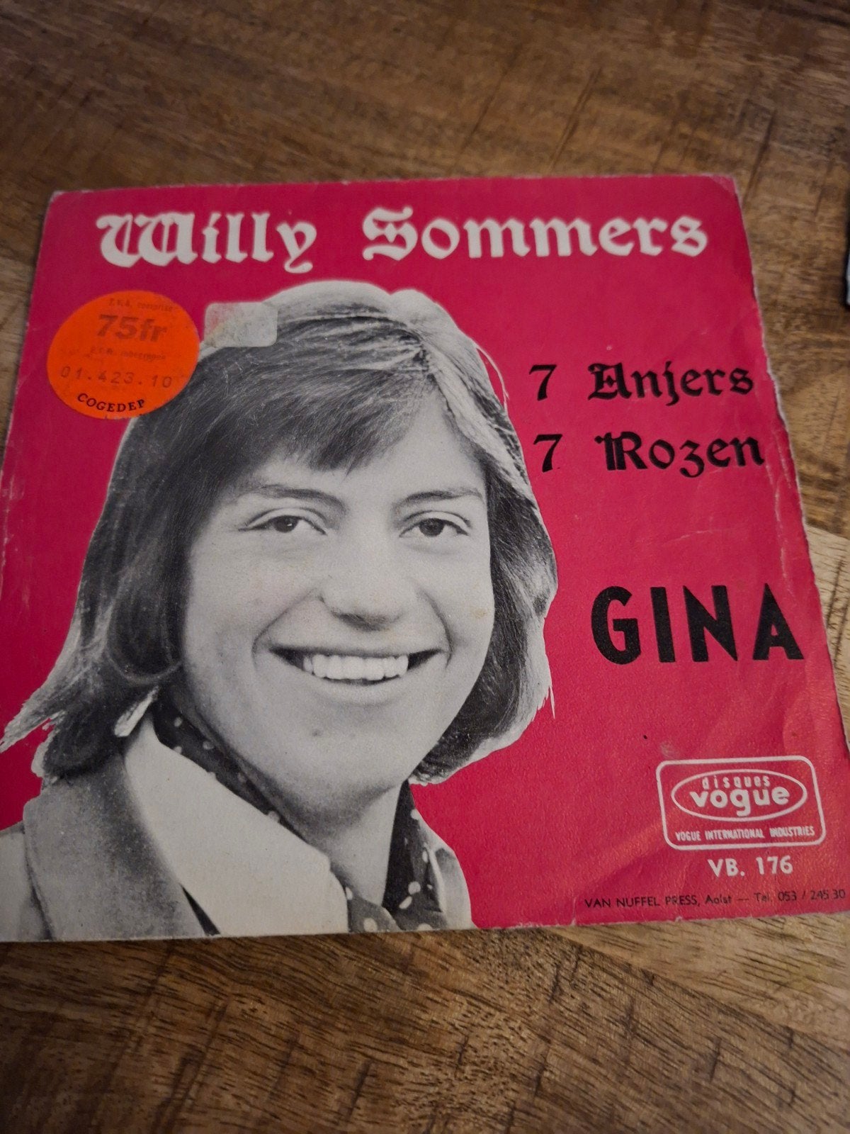 Willy sommers  / 7 anjers 7 rozen, Ophalen, Zo goed als nieuw, Pop