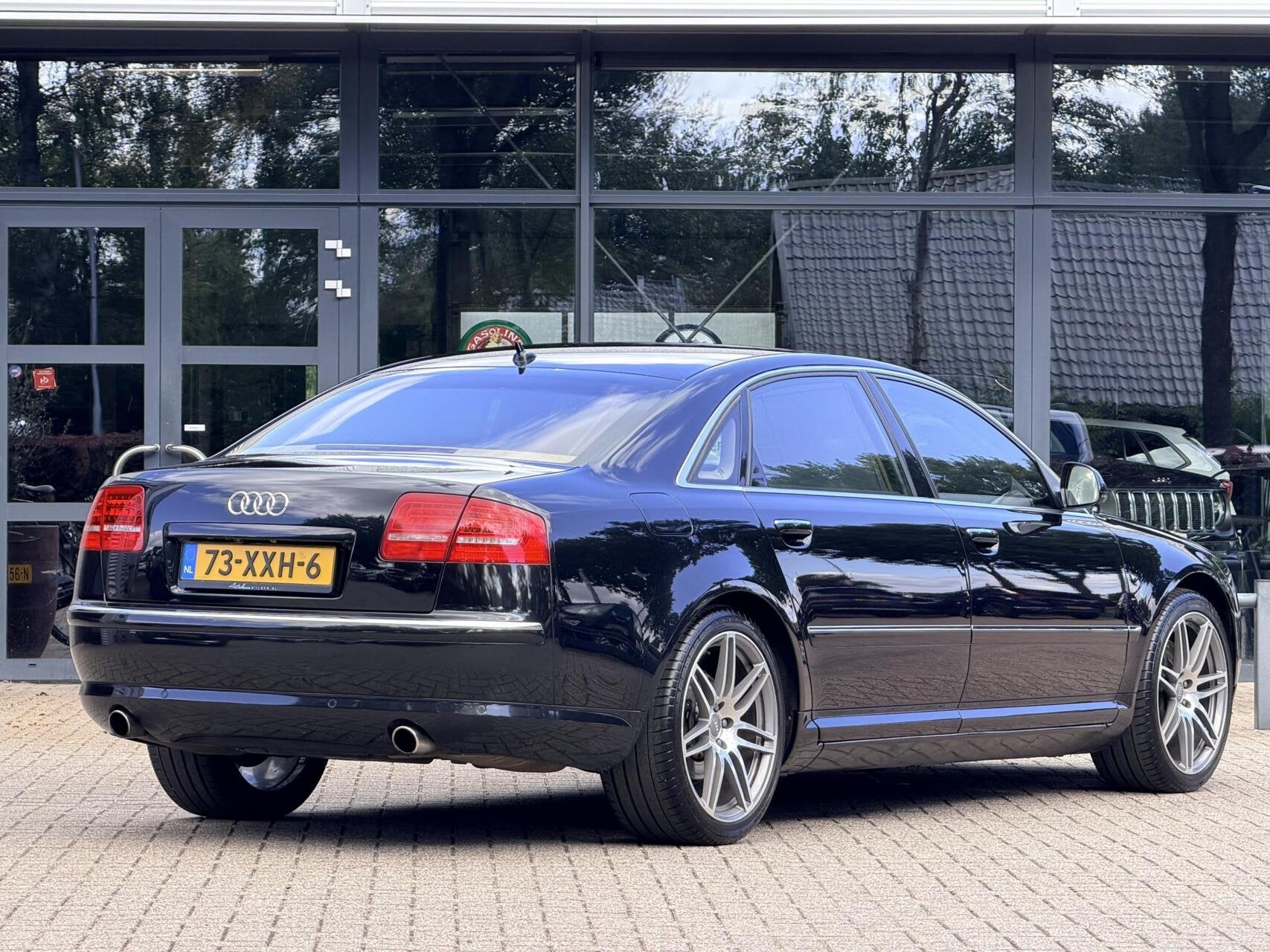 Audi A8 4.2 FSI quattro Lang Pro Line | Schuifdak | Luchtver, Auto's, Audi, Automaat, Gebruikt, 8 cilinders, Zwart
