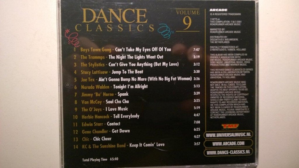 Dance Classics Volume 9, Ophalen of Verzenden, Zo goed als nieuw