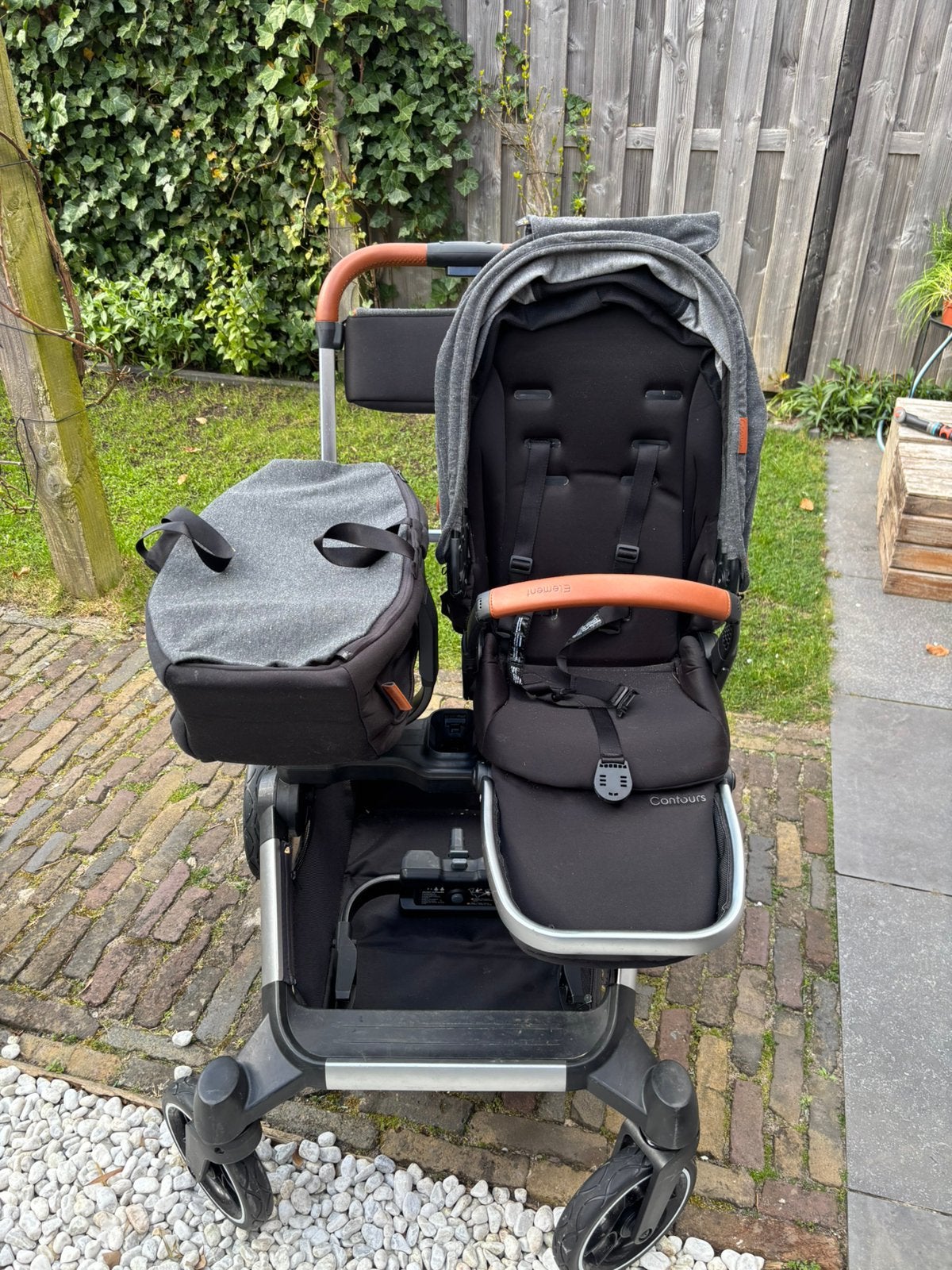 Contours Element Duo kinderwagen + Maxi-Cosi adapter, Kinderen en Baby's, Kinderwagens en Combinaties, Duowagen, Zo goed als nieuw
