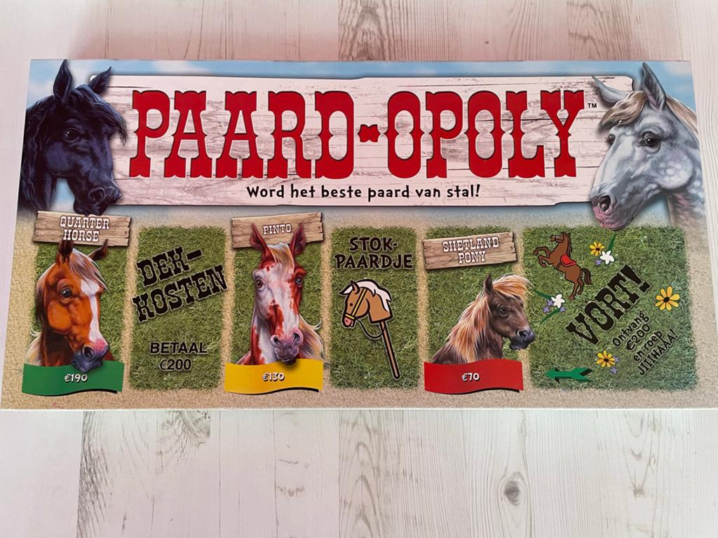 Paard-Opoly Bordspel - Word het beste paard van stal!, Drie of vier spelers, Ophalen of Verzenden, Gebruikt