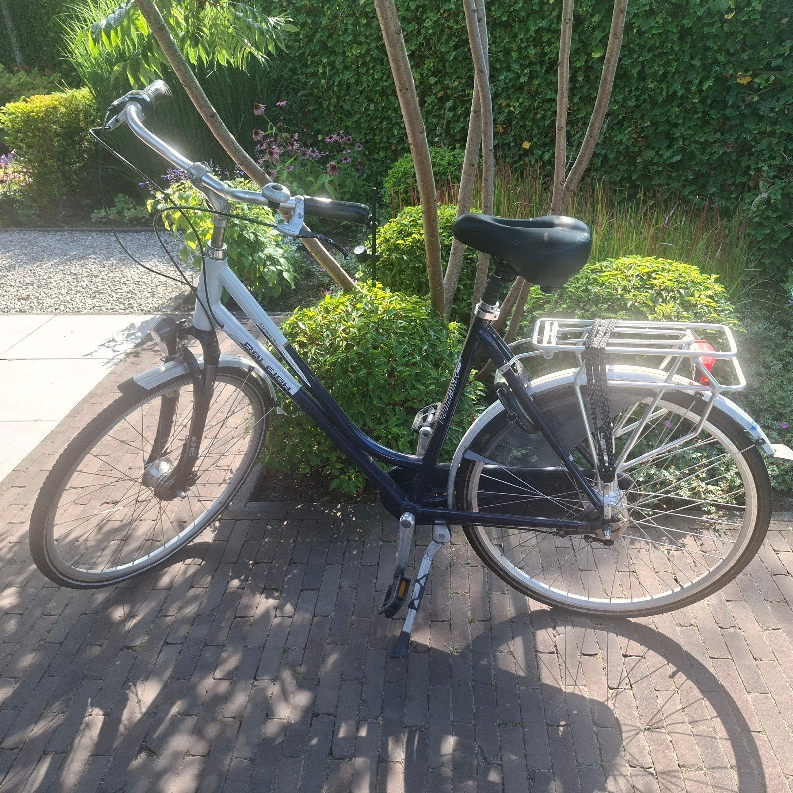 Raleigh damesfiets met lage instap en 7 versnellingen, Overige merken, Gebruikt, Velgrem, (Extra) lage instap