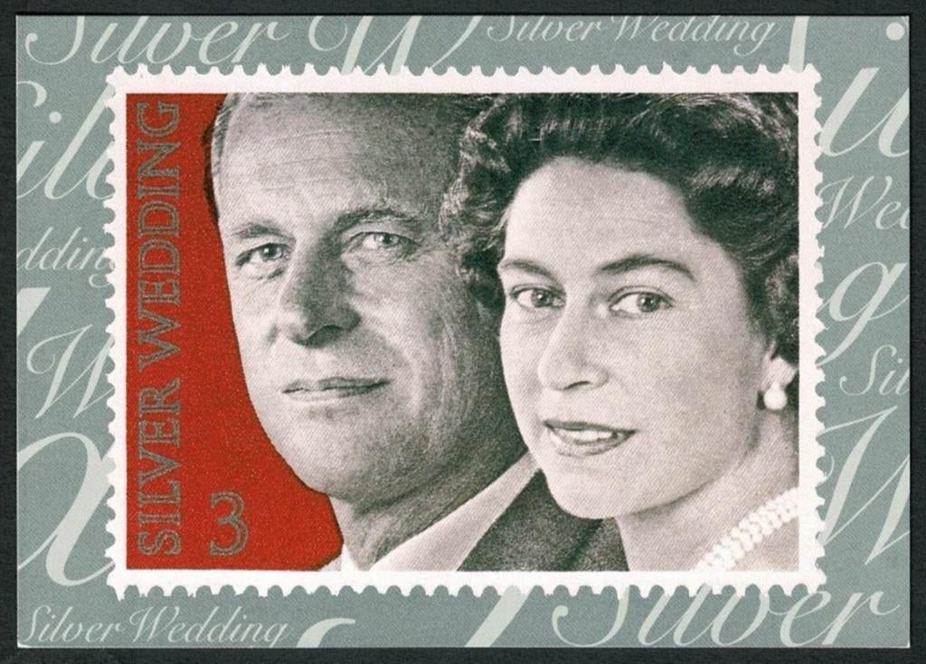 Royalty : Queen Elizabeth II - Silver Wedding, Ophalen of Verzenden, Nieuw, Buitenland, Kaart, Foto of Prent
